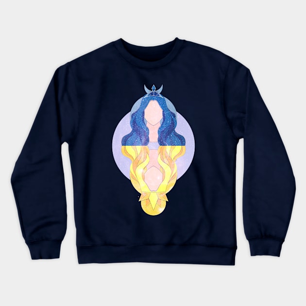 Gemini Zodiac Horoscope Astrological sign 2 Crewneck Sweatshirt by Gemini DayDreamer